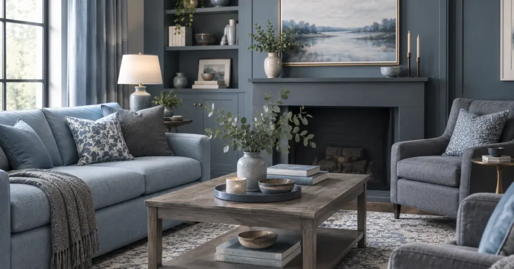 Dusty Blue and Slate